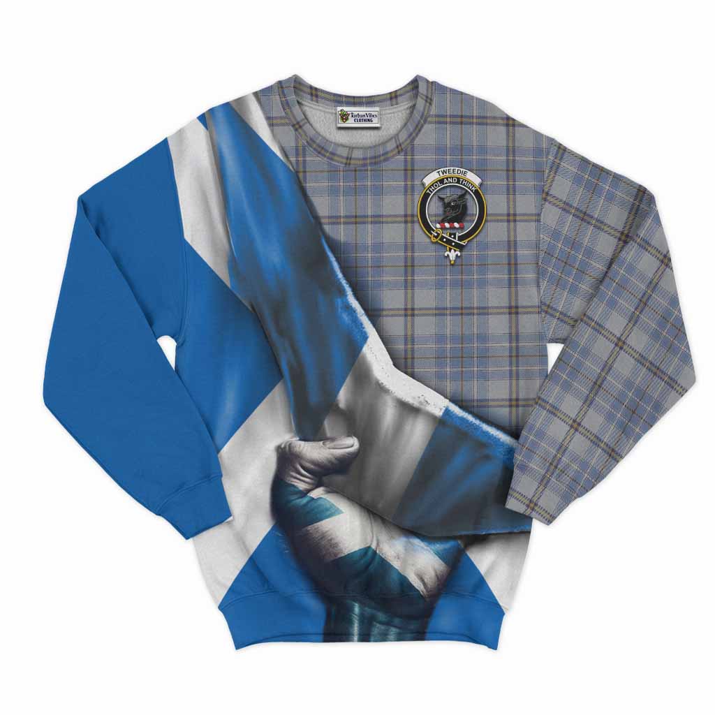 Tartan Vibes Clothing Tweedie Tartan Sweatshirt with Family Crest Scotland Patriotic Style