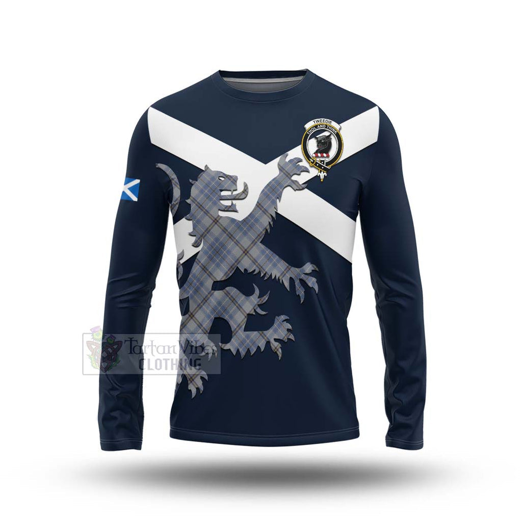 Tartan Vibes Clothing Tweedie Tartan Lion Rampant Long Sleeve T-Shirt – Proudly Display Your Heritage with Alba Gu Brath and Clan Name