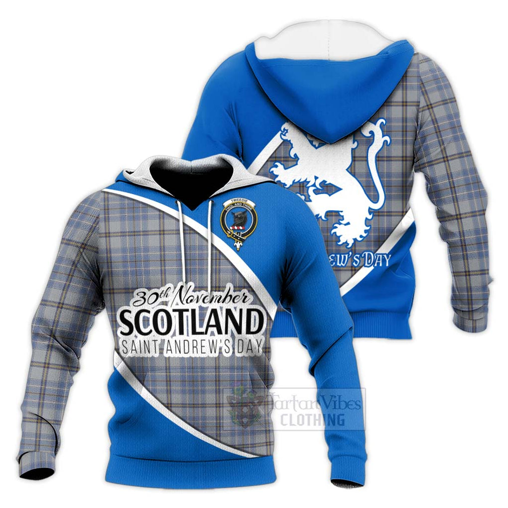 Tartan Vibes Clothing Tweedie Family Crest Tartan Knitted Hoodie Celebrate Saint Andrew's Day in Style