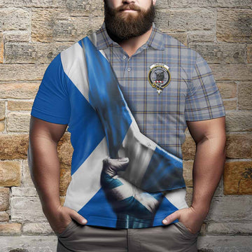 Tweedie Tartan Polo Shirt with Family Crest Scotland Patriotic Style