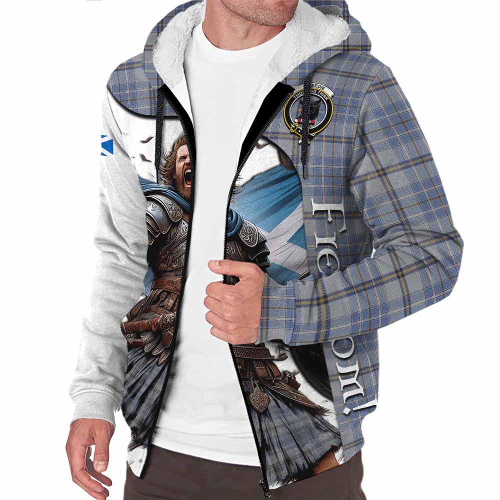 Tartan Vibes Clothing Tweedie Crest Tartan Sherpa Hoodie Inspired by the Freedom of Scottish Warrior