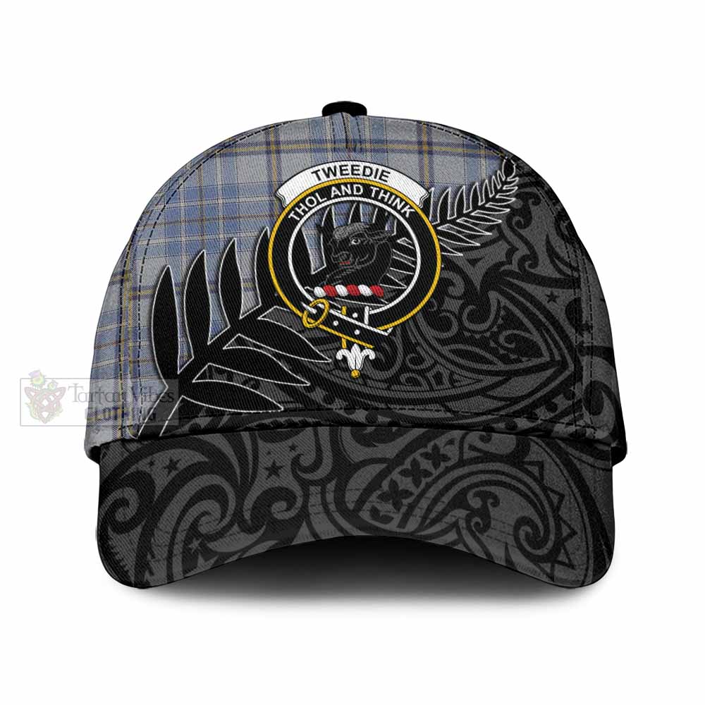 Tartan Vibes Clothing Tweedie Tartan Classic Cap with New Zealand Silver Fern Half Style