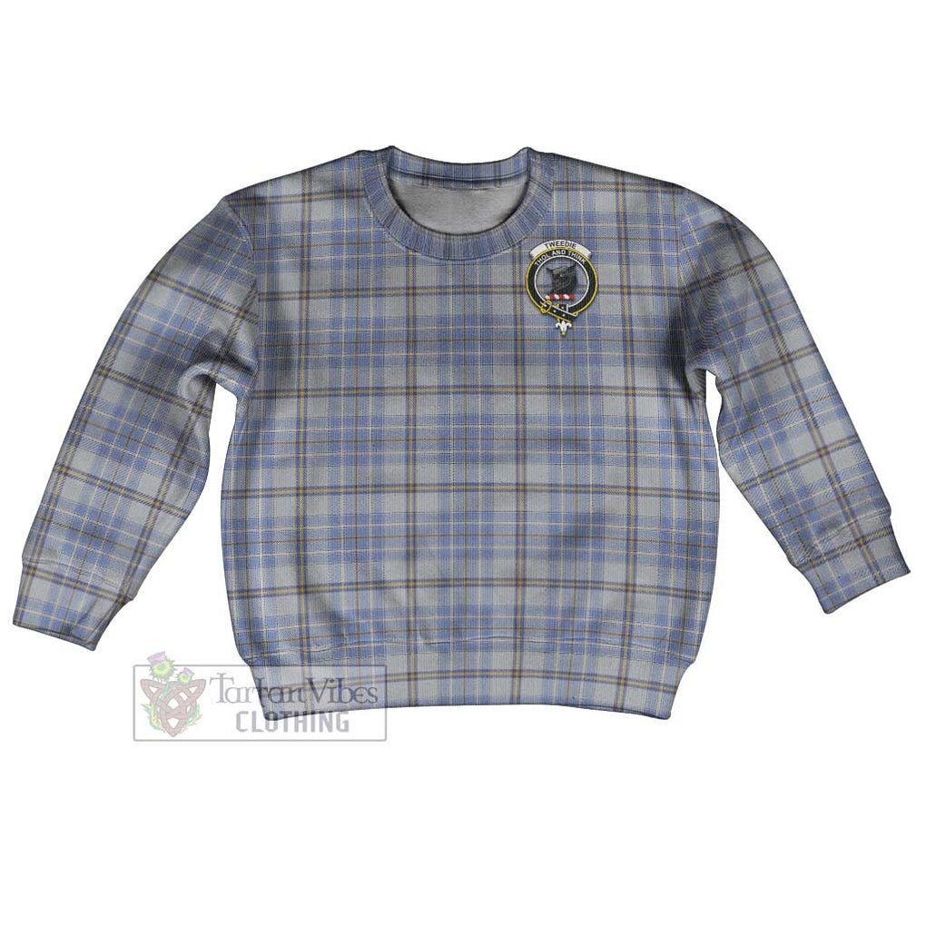 Tartan Vibes Clothing Tweedie Tartan Kid Ugly Sweater with Family Crest