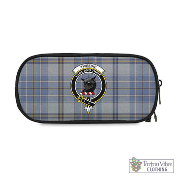 Tweedie Tartan Pen and Pencil Case with Family Crest