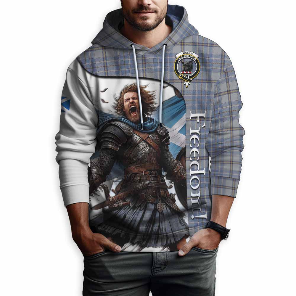 Tartan Vibes Clothing Tweedie Crest Tartan Hoodie Inspired by the Freedom of Scottish Warrior