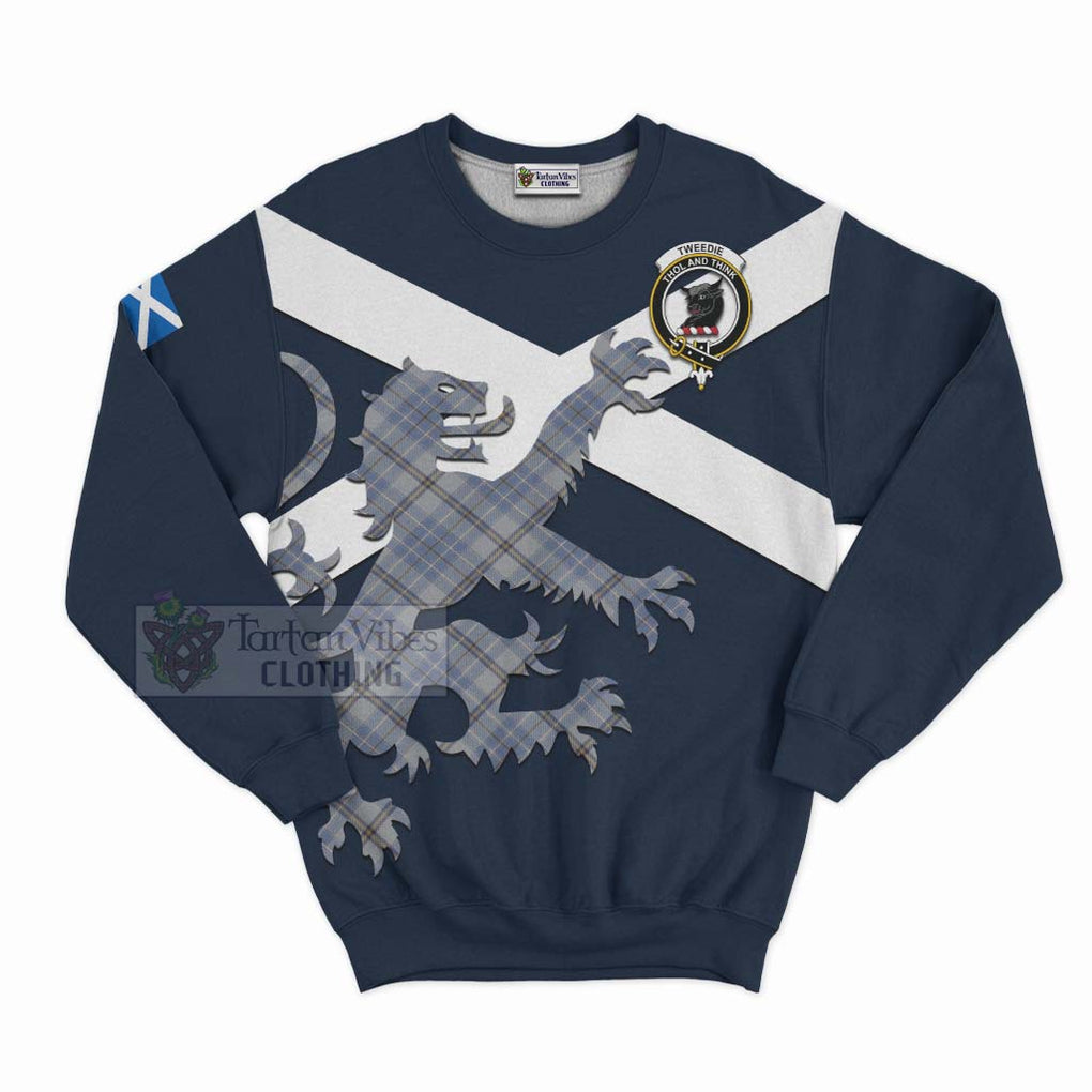 Tartan Vibes Clothing Tweedie Tartan Lion Rampant Sweatshirt – Proudly Display Your Heritage with Alba Gu Brath and Clan Name