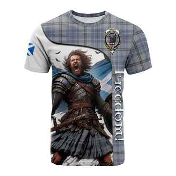 Tweedie Crest Tartan Cotton T-shirt Inspired by the Freedom of Scottish Warrior