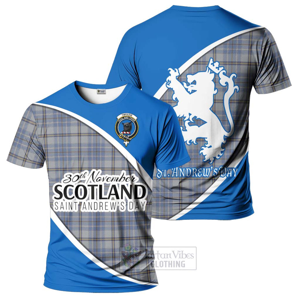 Tartan Vibes Clothing Tweedie Family Crest Tartan T-Shirt Celebrate Saint Andrew's Day in Style