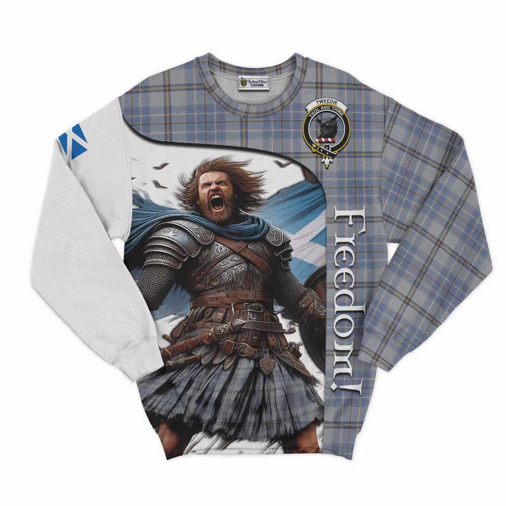 Tartan Vibes Clothing Tweedie Crest Tartan Sweatshirt Inspired by the Freedom of Scottish Warrior