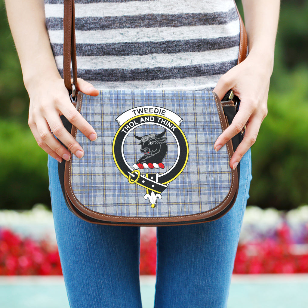 Tweedie Tartan Saddle Bag with Family Crest One Size - Tartan Vibes Clothing