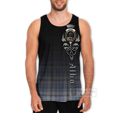 Tweedie Tartan Men's Tank Top Featuring Alba Gu Brath Family Crest Celtic Inspired