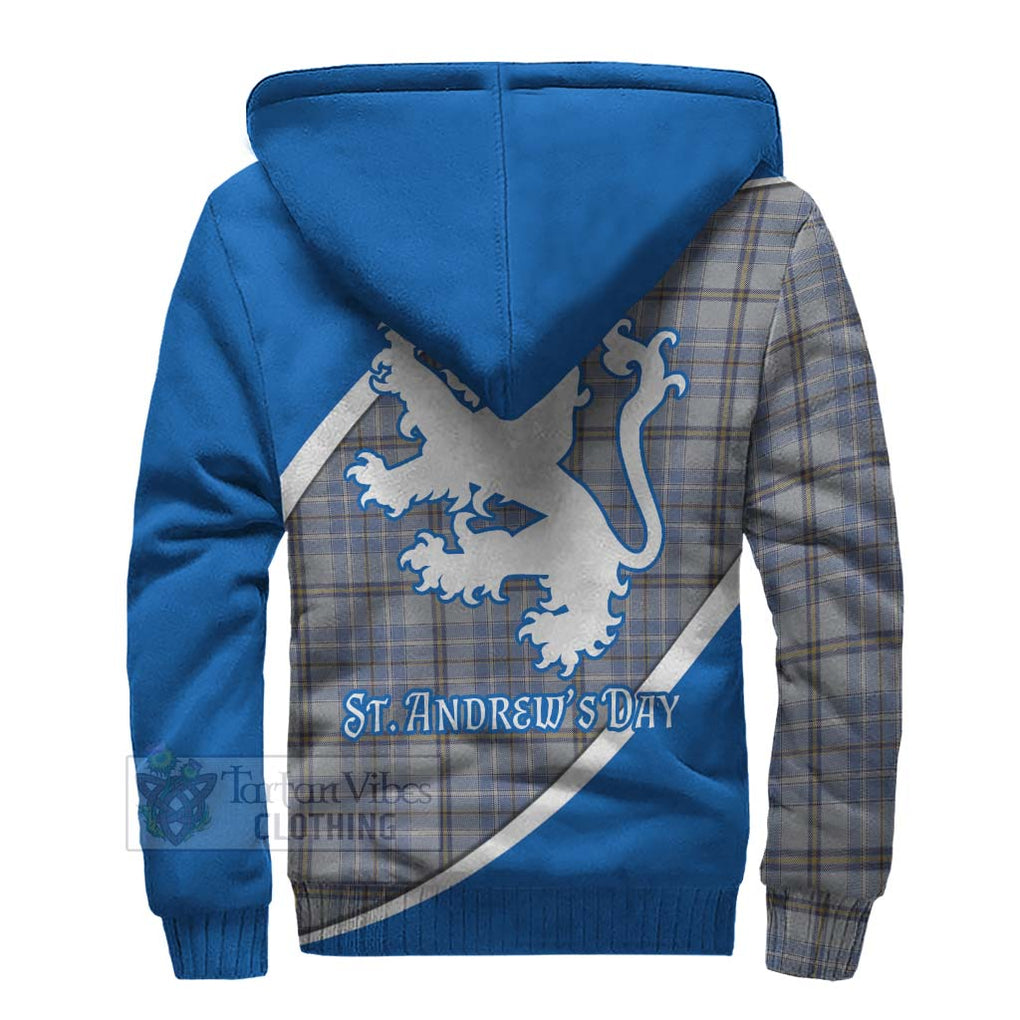 Tartan Vibes Clothing Tweedie Family Crest Tartan Sherpa Hoodie Celebrate Saint Andrew's Day in Style