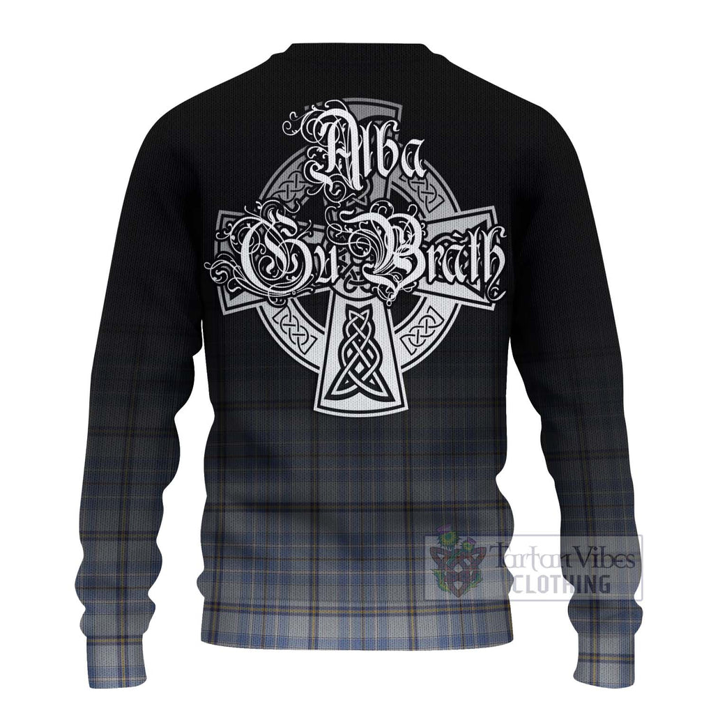 Tartan Vibes Clothing Tweedie Tartan Knitted Sweater Featuring Alba Gu Brath Family Crest Celtic Inspired