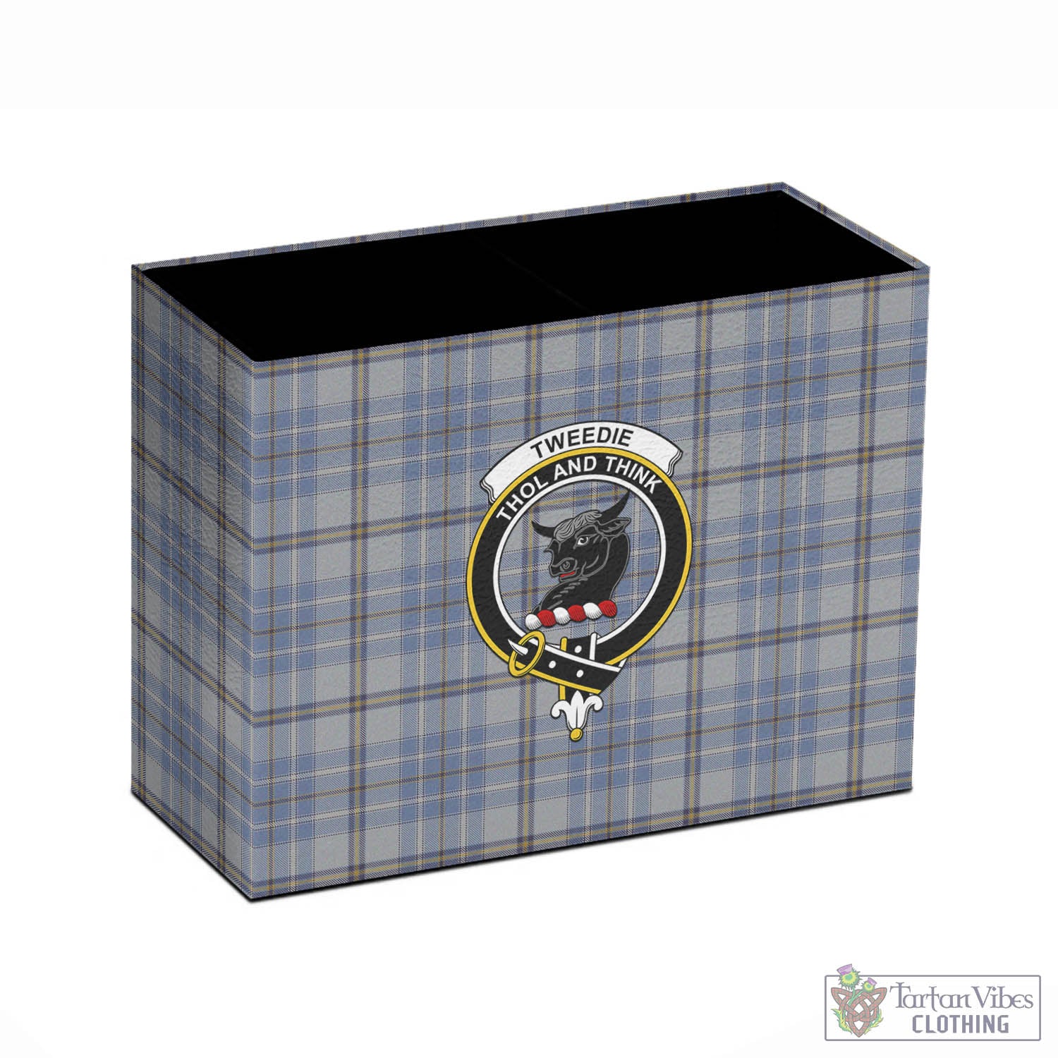 Tartan Vibes Clothing Tweedie Tartan Pen Holder with Family Crest