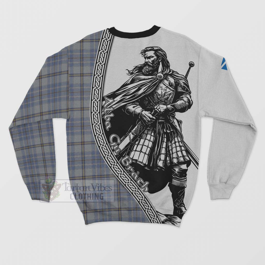 Tartan Vibes Clothing Tweedie Tartan Clan Crest Sweatshirt with Highlander Warrior Celtic Style