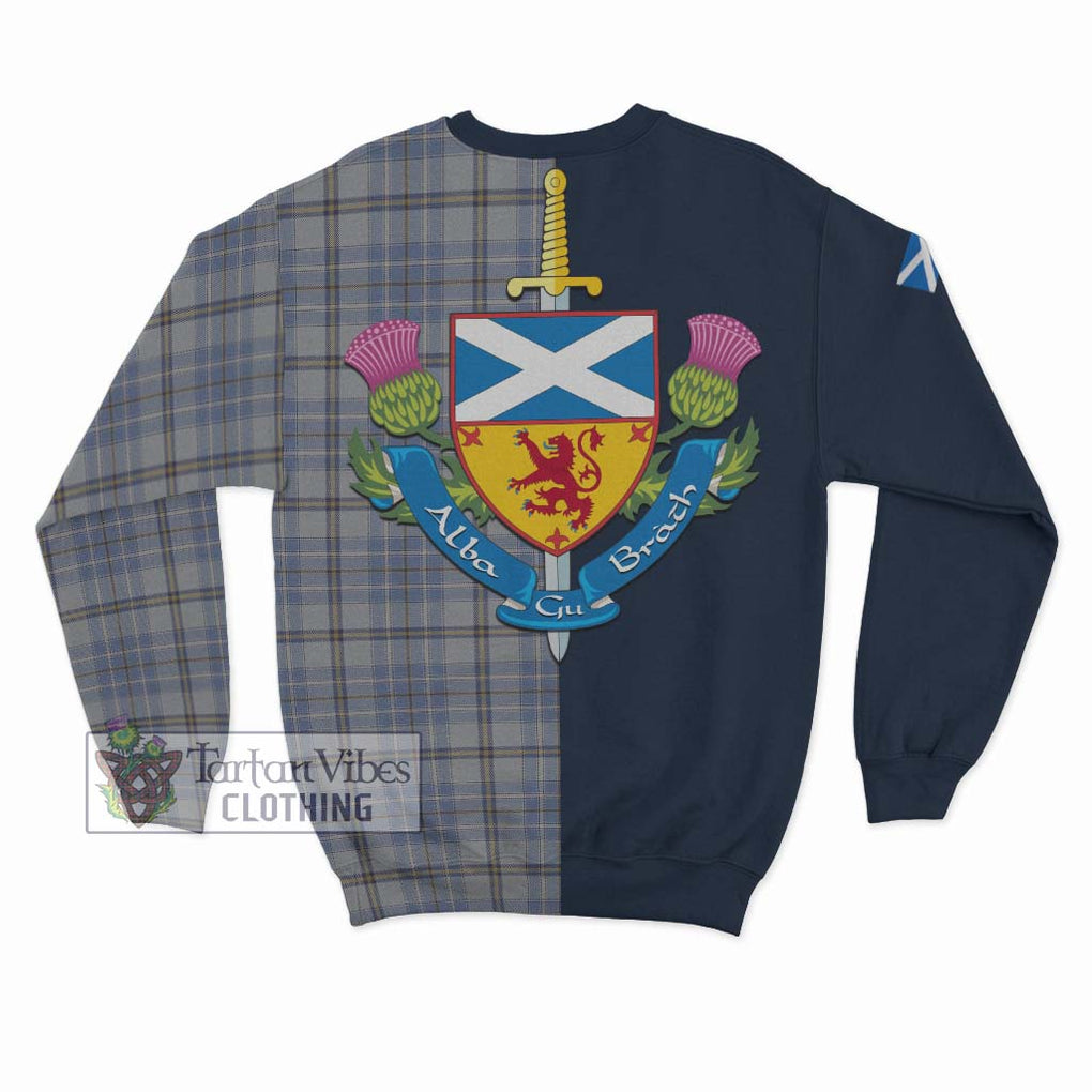 Tartan Vibes Clothing Tweedie Tartan Sweatshirt with Scottish Lion Royal Arm Half Style