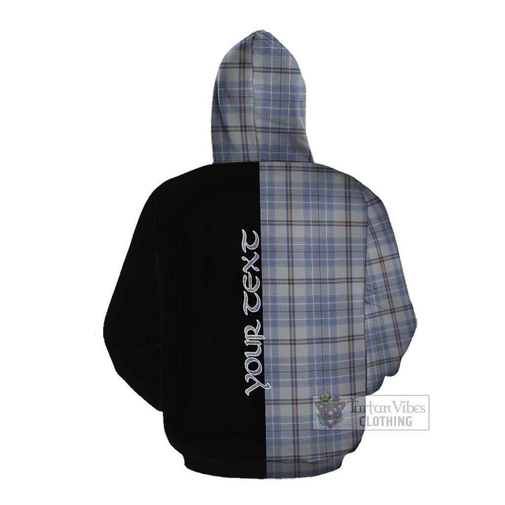 Tartan Vibes Clothing Tweedie Tartan Cotton Hoodie with Family Crest and Half Of Me Style