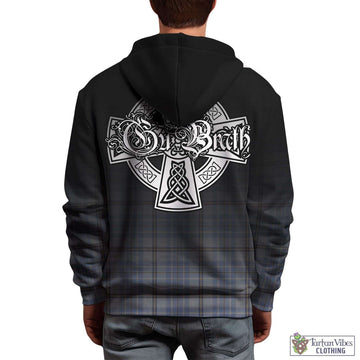 Tweedie Tartan Hoodie Featuring Alba Gu Brath Family Crest Celtic Inspired