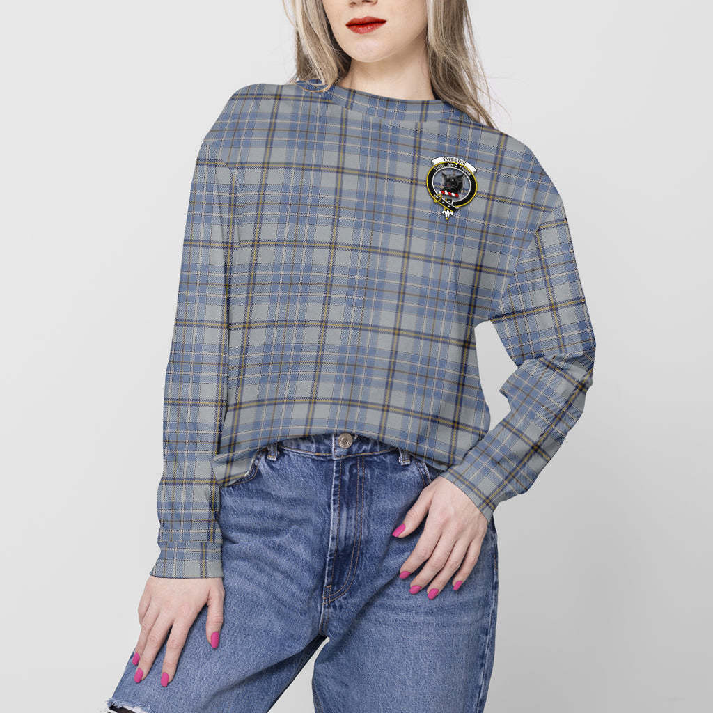 Tweedie Tartan Sweatshirt with Family Crest - Tartan Vibes Clothing