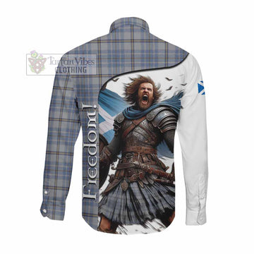 Tweedie Crest Tartan Long Sleeve Button Shirt Inspired by the Freedom of Scottish Warrior