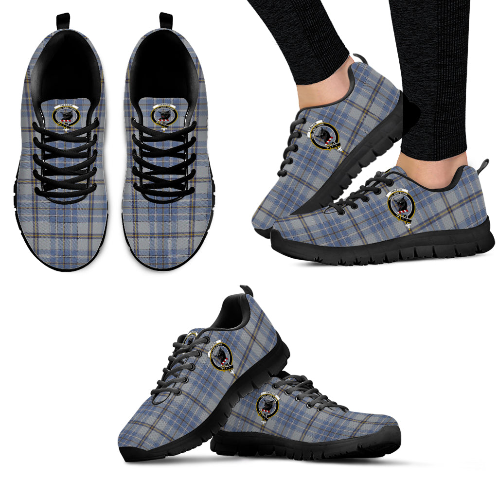 Tweedie Tartan Sneakers with Family Crest - Tartan Vibes Clothing