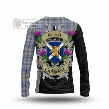Tweedie Tartan Family Crest Long Sleeve T-Shirt Lion Rampant Royal Thistle Shield Celtic Inspired - Tartan Vibes Clothing