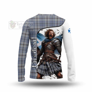 Tweedie Crest Tartan Long Sleeve T-Shirt Inspired by the Freedom of Scottish Warrior