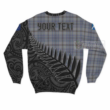 Tweedie Crest Tartan Sweatshirt with New Zealand Silver Fern Half Style