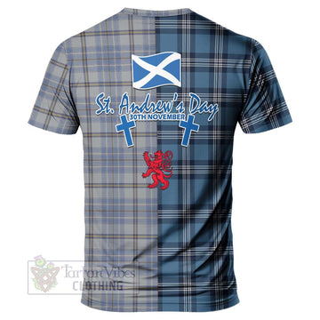 Tweedie Tartan T-Shirt Happy St. Andrew's Day Half Tartan Style