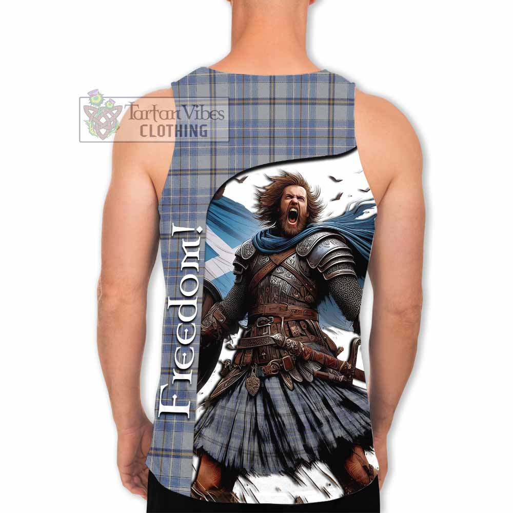 Tartan Vibes Clothing Tweedie Crest Tartan Men's Tank Top Inspired by the Freedom of Scottish Warrior