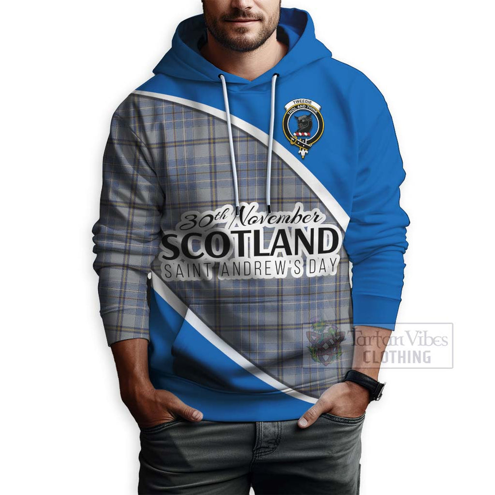 Tartan Vibes Clothing Tweedie Family Crest Tartan Hoodie Celebrate Saint Andrew's Day in Style