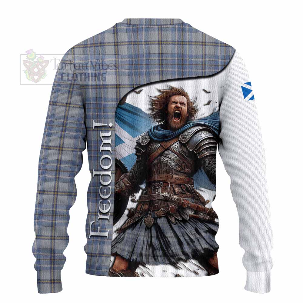 Tartan Vibes Clothing Tweedie Crest Tartan Knitted Sweater Inspired by the Freedom of Scottish Warrior