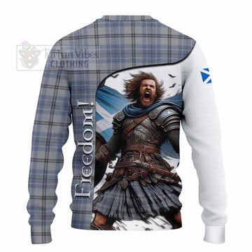 Tweedie Crest Tartan Knitted Sweater Inspired by the Freedom of Scottish Warrior