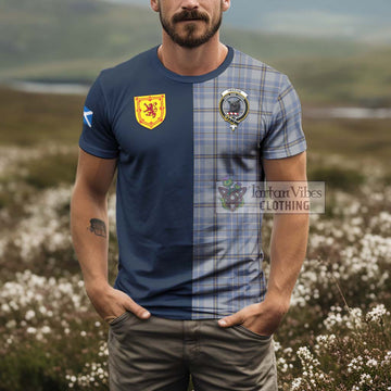 Tweedie Tartan T-Shirt Alba with Scottish Lion Royal Arm Half Style