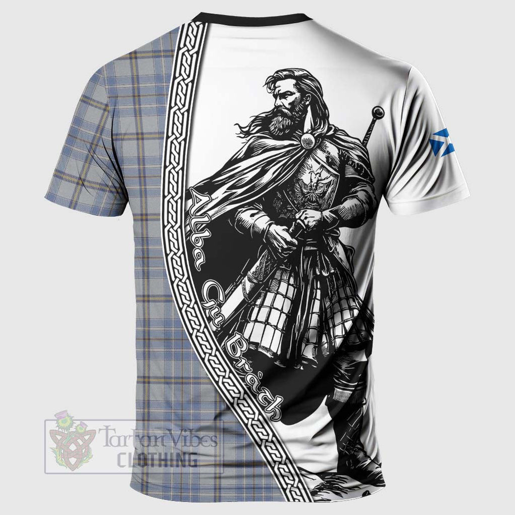 Tartan Vibes Clothing Tweedie Tartan Clan Crest T-Shirt with Highlander Warrior Celtic Style