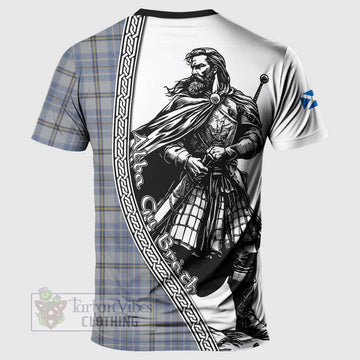 Tweedie Tartan Clan Crest T-Shirt with Highlander Warrior Celtic Style