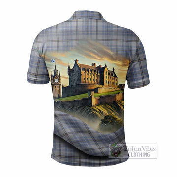 Tweedie Tartan Family Crest Polo Shirt with Scottish Ancient Castle Style - Tartan Vibes Clothing