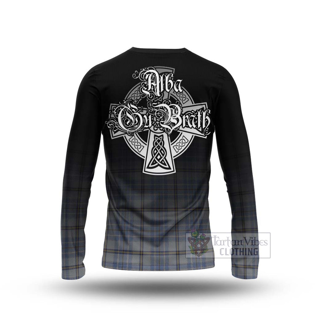 Tartan Vibes Clothing Tweedie Tartan Long Sleeve T-Shirt Featuring Alba Gu Brath Family Crest Celtic Inspired