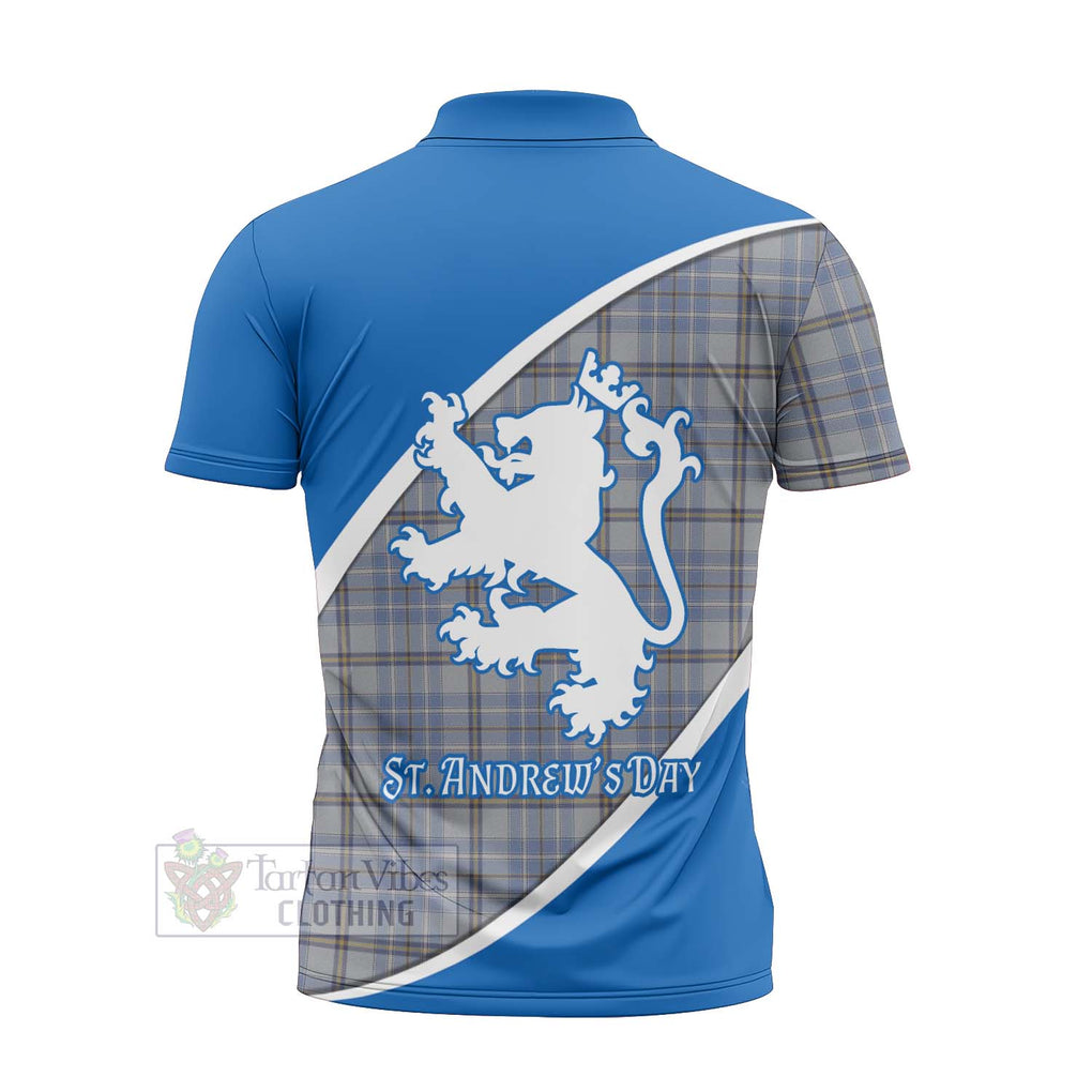 Tartan Vibes Clothing Tweedie Family Crest Tartan Zipper Polo Shirt Celebrate Saint Andrew's Day in Style