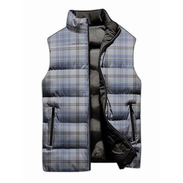 Tweedie Tartan Sleeveless Puffer Jacket