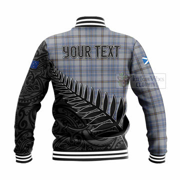 Tweedie Crest Tartan Baseball Jacket with New Zealand Silver Fern Half Style