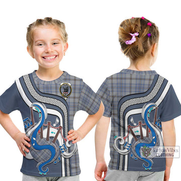 Tweedie Tartan Kid T-Shirt with Epic Bagpipe Style