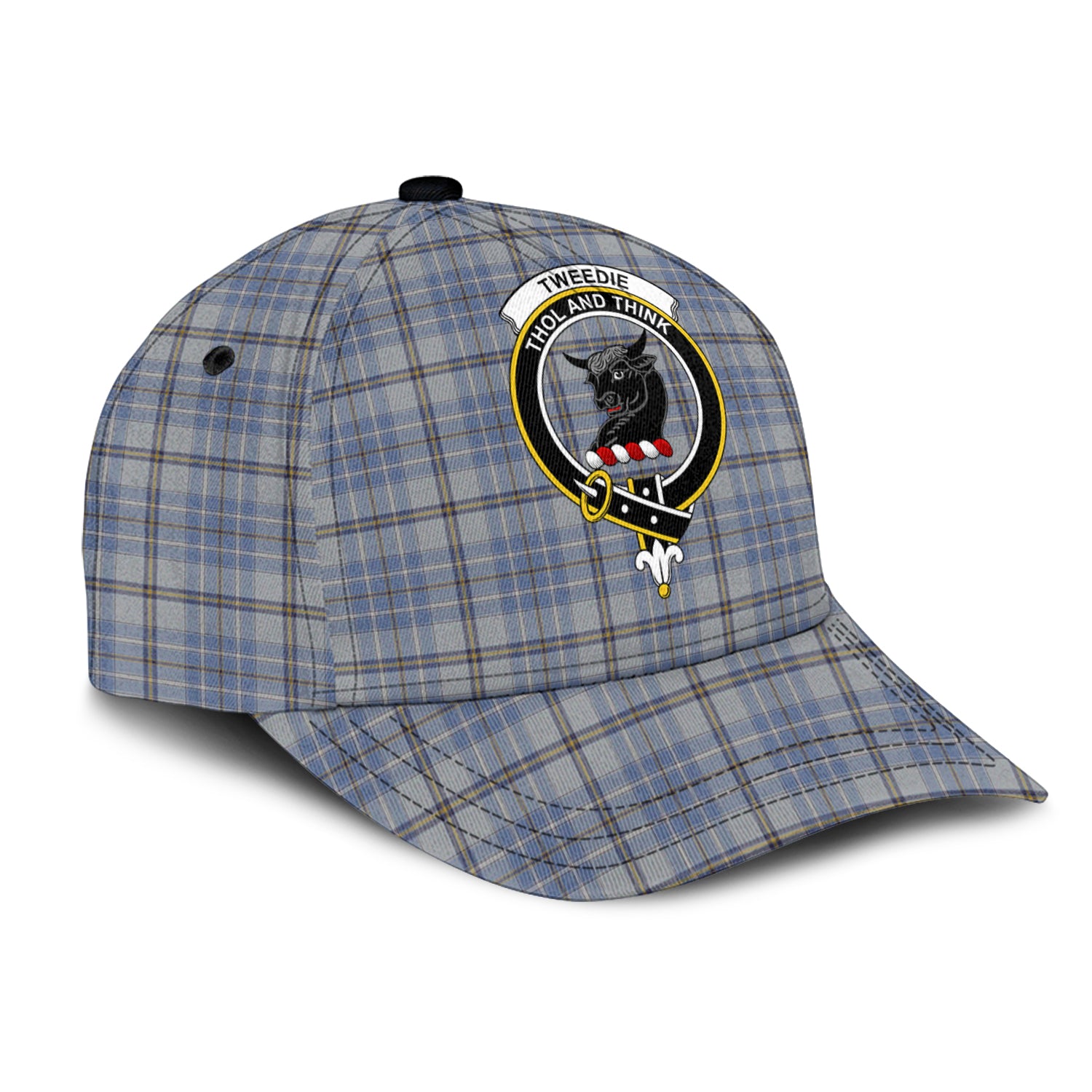 Tweedie Tartan Classic Cap with Family Crest - Tartan Vibes Clothing