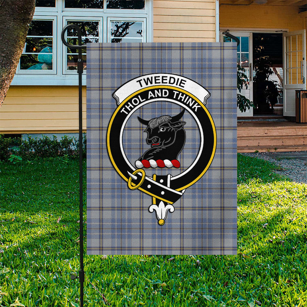 Tweedie Tartan Flag with Family Crest - Tartan Vibes Clothing