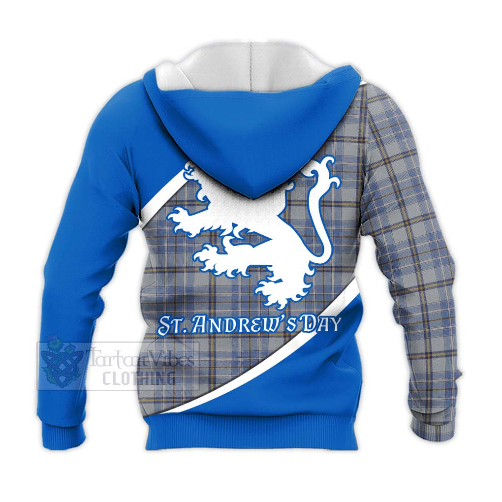 Tartan Vibes Clothing Tweedie Family Crest Tartan Knitted Hoodie Celebrate Saint Andrew's Day in Style