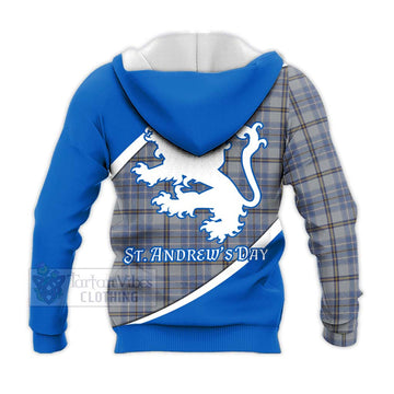 Tweedie Family Crest Tartan Knitted Hoodie Celebrate Saint Andrew's Day in Style