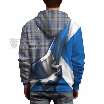 Tweedie Tartan Hoodie with Family Crest Scotland Patriotic Style