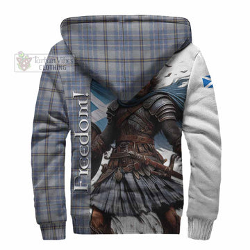 Tweedie Crest Tartan Sherpa Hoodie Inspired by the Freedom of Scottish Warrior