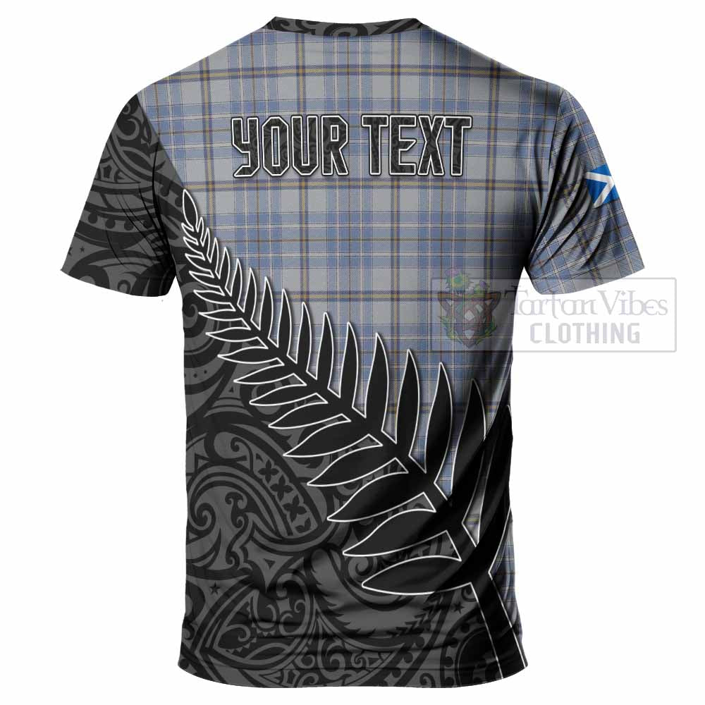 Tartan Vibes Clothing Tweedie Crest Tartan T-Shirt with New Zealand Silver Fern Half Style