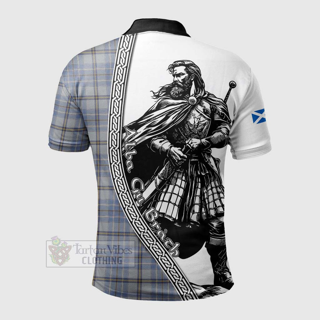 Tartan Vibes Clothing Tweedie Tartan Clan Crest Polo Shirt with Highlander Warrior Celtic Style